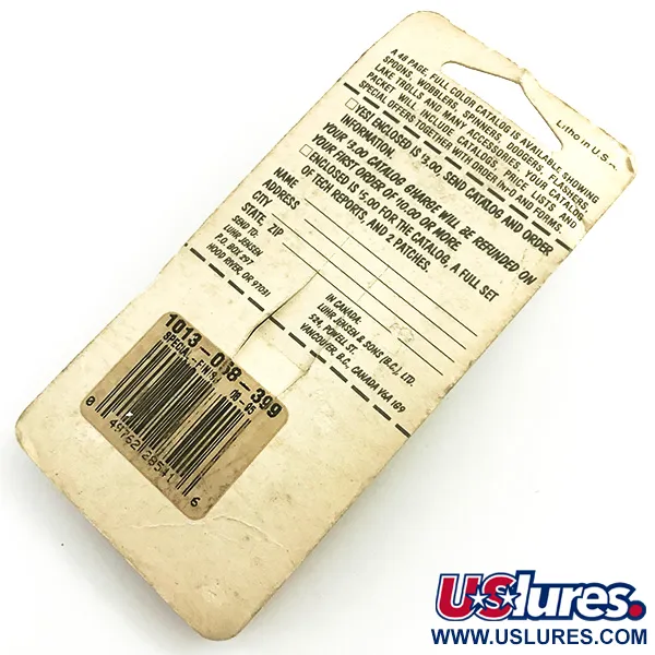 Krocodile Stubby Luhr Jensen Lepel, Red / Nickel, 18g, Vintage, #6053