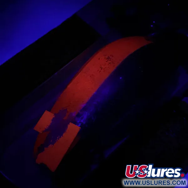 Krocodile Stubby Luhr Jensen Lepel, Red / Nickel, 18g, Vintage, #6053