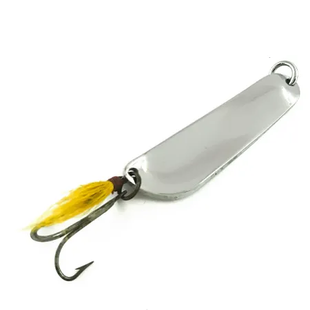Pflueger Limper #4 Lepel, Nikkel / Geel, 14g, Gevederde Dreg, #6060