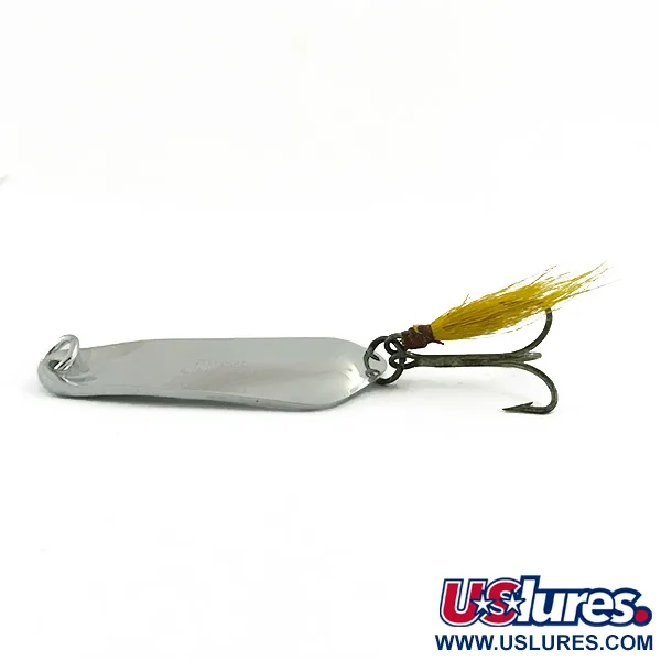 Pflueger Limper #4 Lepel, Nikkel / Geel, 14g, Gevederde Dreg, #6060