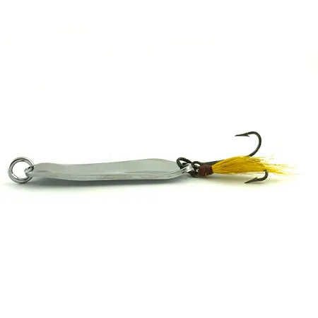 Pflueger Limper #4 Lepel, Nikkel / Geel, 14g, Gevederde Dreg, #6060