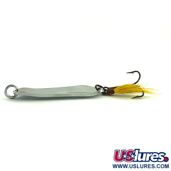 Pflueger Limper #4 Lepel, Nikkel / Geel, 14g, Gevederde Dreg, #6060
