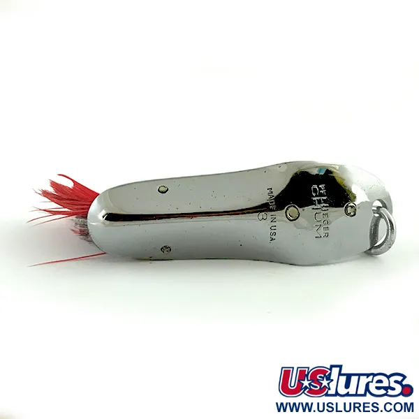 Pflueger Chum 3 Wierloze Lepel, Nikkel / Rood, 14g, wierloos, #6062