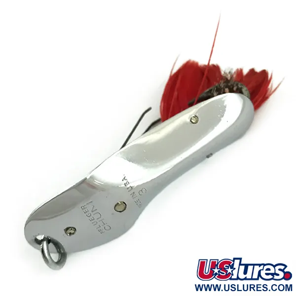 Pflueger Chum 3 Wierloze Lepel, Nikkel / Rood, 14g, wierloos, #6062