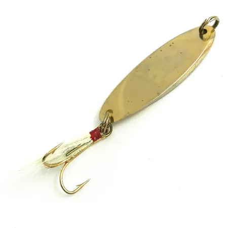 Weber MrChamp Lepel, Goud, 14g, Gevederde Dreg, #6068