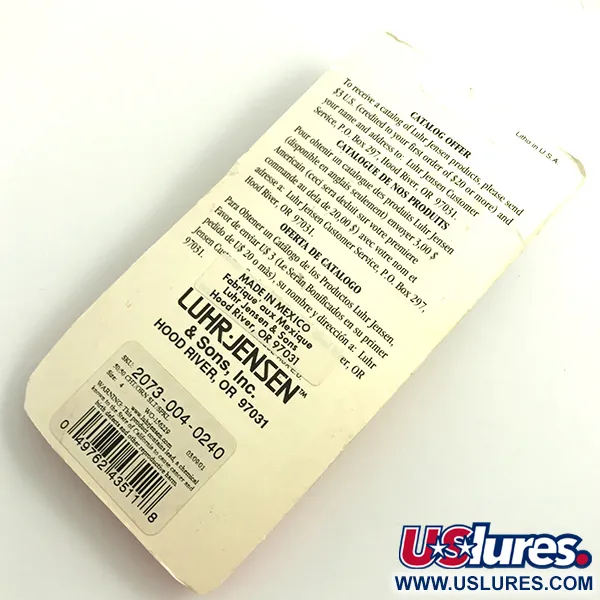 Luhr Jensen Tee Spoon Spinner, Groen/Neon Geel, 14g, UV, #6069