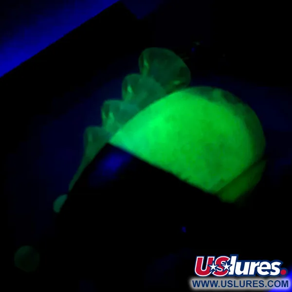 Luhr Jensen Tee Spoon Spinner, Groen/Neon Geel, 14g, UV, #6069