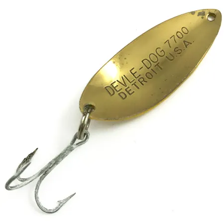 Dardevle Devle Dog 7700 Lepel, Five of Diamonds, 14g, Messing, #6073