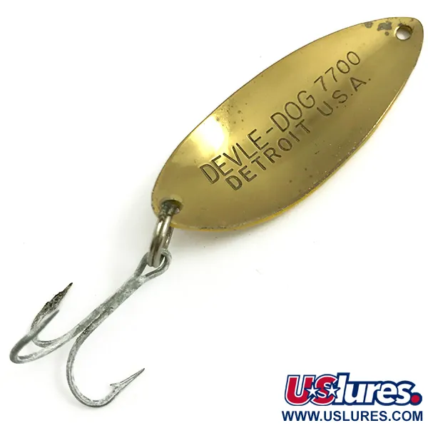 Dardevle Devle Dog 7700 Lepel, Five of Diamonds, 14g, Messing, #6073