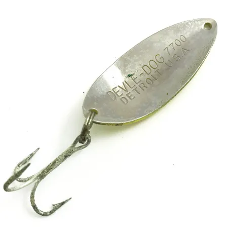 Dardevle Devle Dog 7700 UV Lepel, Geel/Rood, 14g, UV-actief, #6075