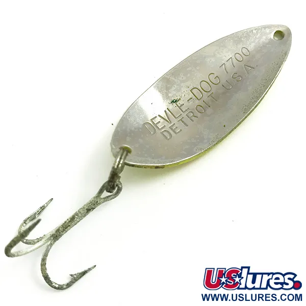 Dardevle Devle Dog 7700 UV Lepel, Geel/Rood, 14g, UV-actief, #6075