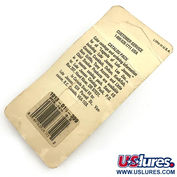 Luhr Jensen Krocodile Stubby UV Lepel, Nikkel/Oranje/UV, 5g, #6085