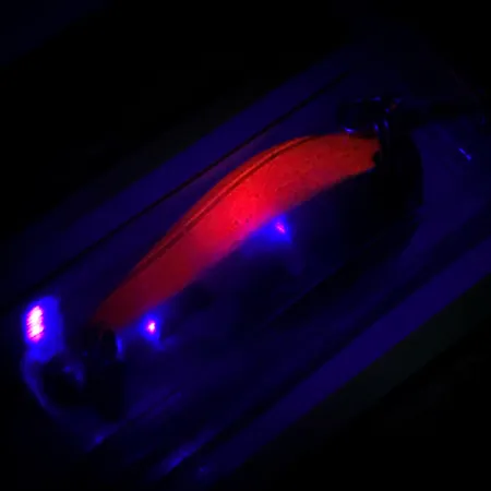 Luhr Jensen Krocodile Stubby UV Lepel, Nikkel/Oranje/UV, 5g, #6085