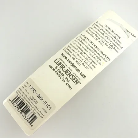 Luhr Jensen Krocodile Stubby Lepel, Goud/Rood, 18g, Verwerpend, #6086