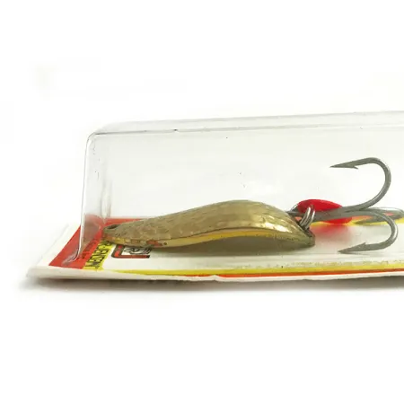 Luhr Jensen Krocodile Stubby Lepel, Goud/Rood, 18g, Verwerpend, #6086
