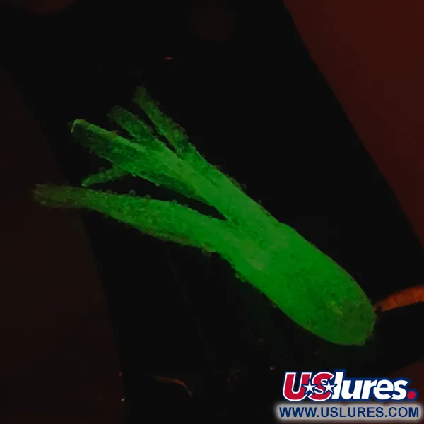 Bass Pro Shops Squermin' Squirts Tube, Wit Glow, 3.5cm, Glow, #6094