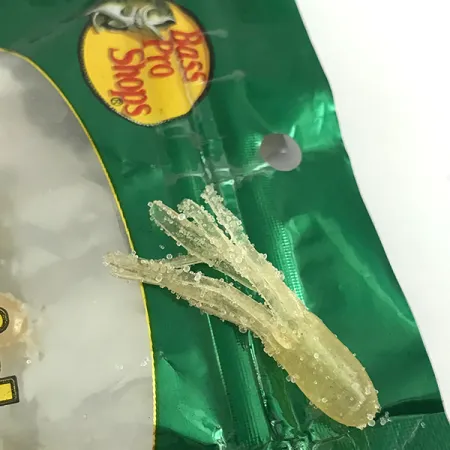 Bass Pro Shops Squermin' Squirts Tube, Wit Glow, 3.5cm, Glow, #6094