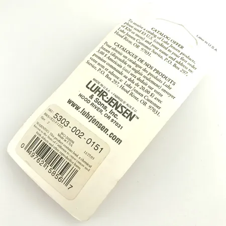 Luhr Jensen Loco 2 Lepel, Goud, 7g, Gehamerde afwerking, #6100