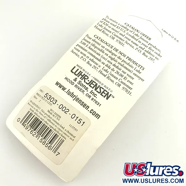 Luhr Jensen Loco 2 Lepel, Goud, 7g, Gehamerde afwerking, #6100