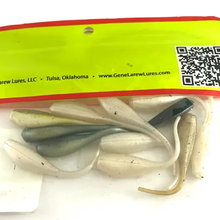 Bobby Garland Baby Shad Softbait, Wit/Grijs/Groen, 5cm, UV, #6146