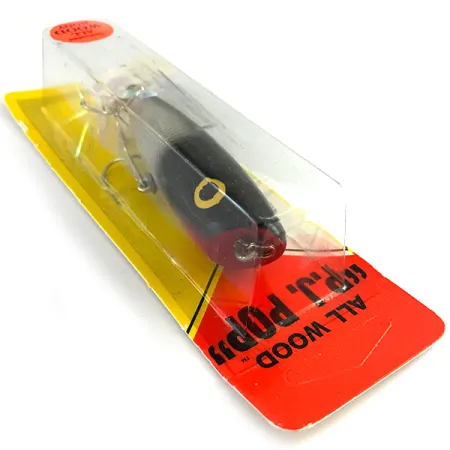 Luhr Jensen P.J.POP Houten Popper, Zilver / Zwart, 17g, hout, #6151