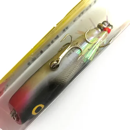 Luhr Jensen P.J.POP Houten Popper, Zilver / Zwart, 17g, hout, #6151