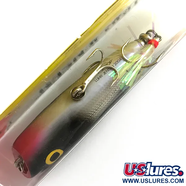 Luhr Jensen P.J.POP Houten Popper, Zilver / Zwart, 17g, hout, #6151