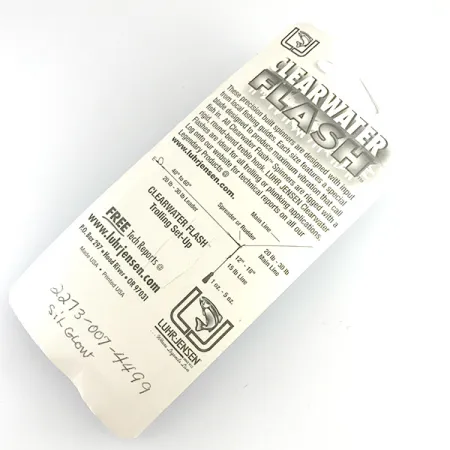 Luhr Jensen ClearWater Flash UV Spinner, Zilver, 7g, UV-actief, #6154