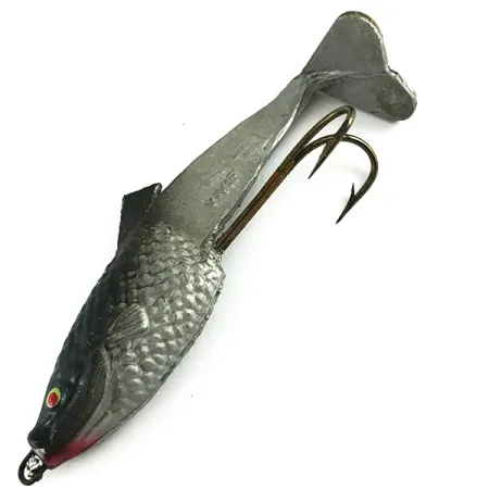 Vivif Swim Bait, Zwart-Zilver, 10g, Living Tail Ontwerp, #6165