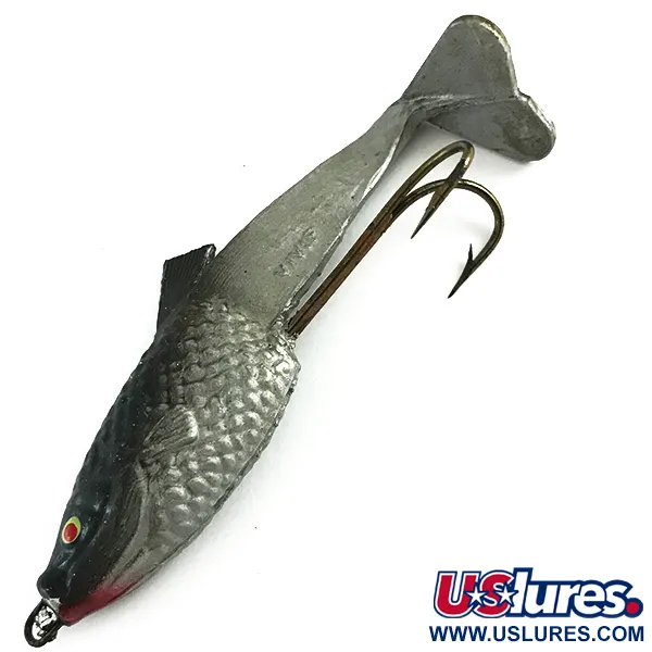 Vivif Swim Bait, Zwart-Zilver, 10g, Living Tail Ontwerp, #6165