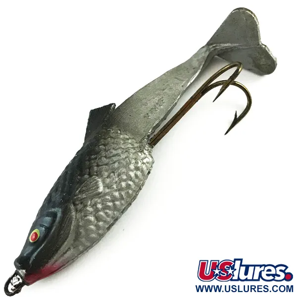 Vivif Swim Bait, Zwart-Zilver, 10g, Living Tail Ontwerp, #6165