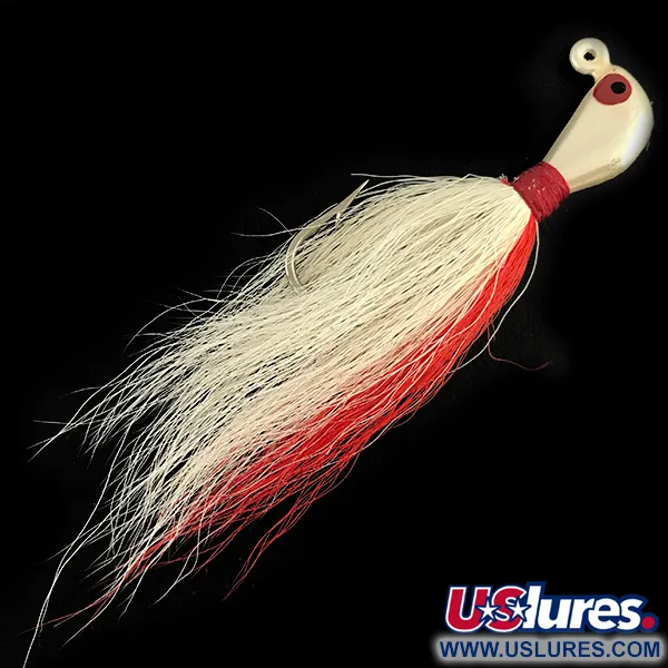 Northland Sting'r Bucktail Jig, Wit / Rood, 14g, Bucktail, #6177