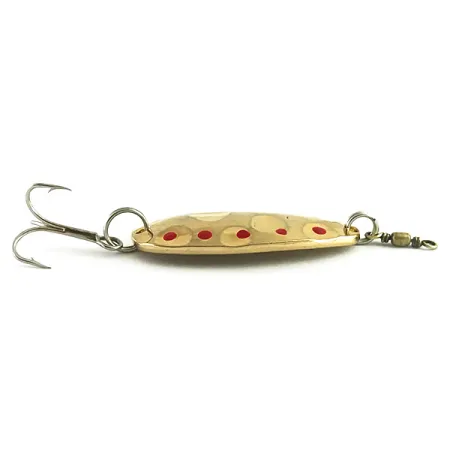 Acme Fish Hawk Lepel, Goud / Rood, 10g, Gehamerde textuur, #6178