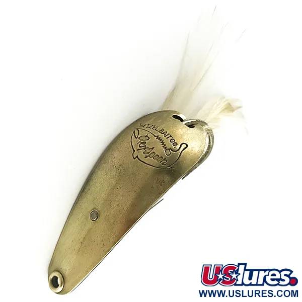 Weezel bait Rex Spoon Lepel, Messing / Zwart, 12,5g, Wiervrij, #6181