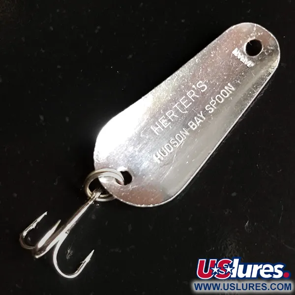 Herter's Hudson bay spoon Lepel, Rood / Wit / Nikkel, 7g, #6191