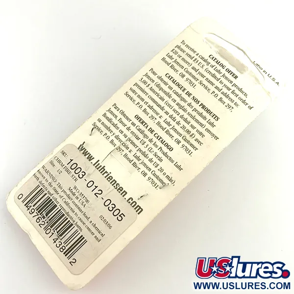 Luhr Jensen Krocodile Die #4 UV Lepel, Nikkel/Rood, 14g, UV, #6195