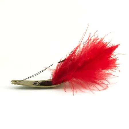 Weezel bait Rex Spoon Wierwerende Lepel, Messing/Rood, 12.5g, #6208