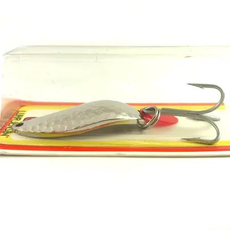 Luhr Jensen Krocodile Stubby Lepel, Gehamerd nikkel, 18g, #6221