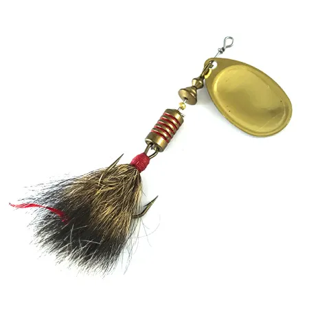 Mepps Aglia 3 Dressed - squirrel tail Spinner, Goud, 7.3g, #6227