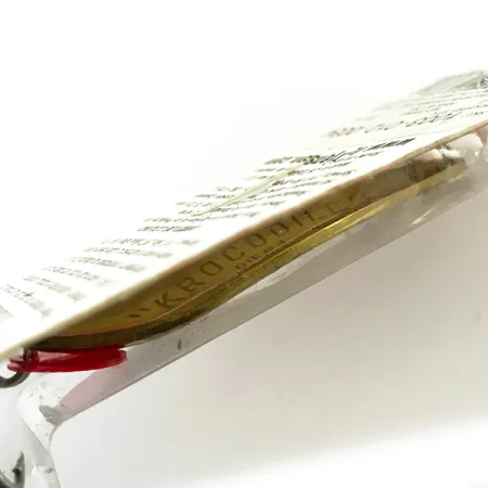 Luhr Jensen Krocodile Die #4 UV Lepel, Messing/UV Rood, 14g, #6228