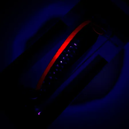 Luhr Jensen Krocodile Die #4 UV Lepel, Messing/UV Rood, 14g, #6228