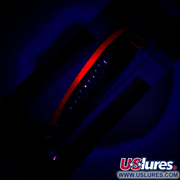 Luhr Jensen Krocodile Die #4 UV Lepel, Messing/UV Rood, 14g, #6228