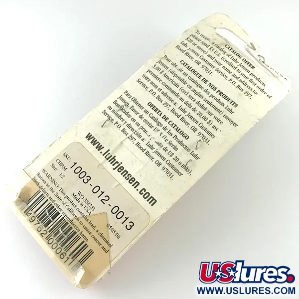 Luhr Jensen Krocodile Die #4 Lepel, Nikkel, 14g, Verre worp, #6230