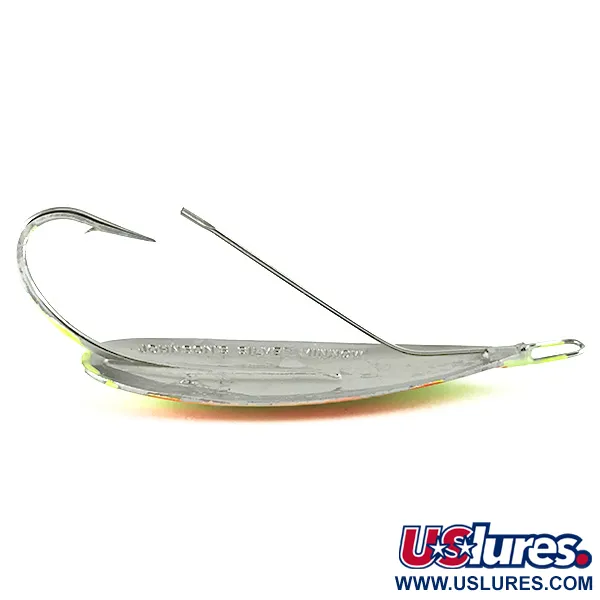 Johnson Silver Minnow UV Lepel, Oranje/Groen/Geel, 21g, UV, #6237