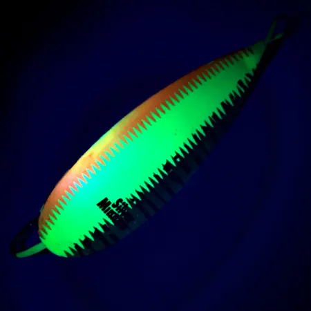 Johnson Silver Minnow UV Lepel, Oranje/Groen/Geel, 21g, UV, #6237