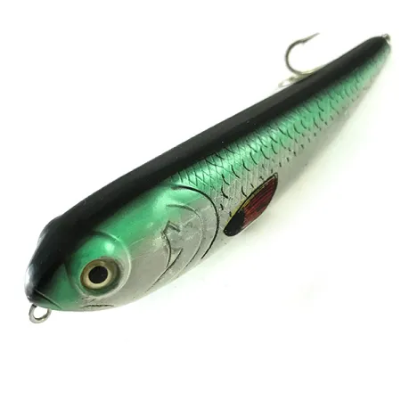 Bass Pro Shops XTS Pencil Plug Stickbait, Grijs/Groen, 14g, #6240