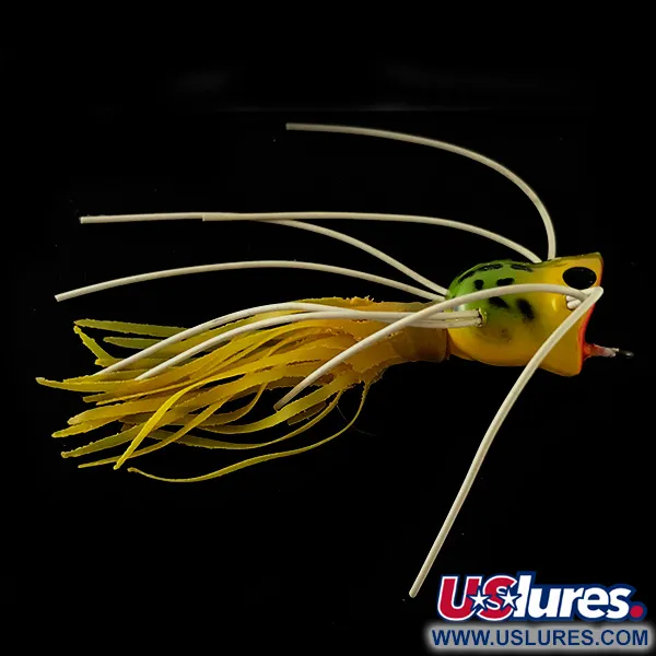 Fred Arbogast Hula Popper Popper, Frog, 1,6g, Rubberen Skirt, #6241