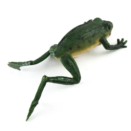 Delong Frog Softbait kikker, Groen, 5g, Enkele haak, #6251