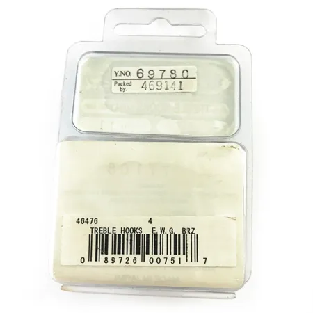 Gamakatsu Treble Hook #4 Dreg, Brons, EWG-ontwerp, #6258