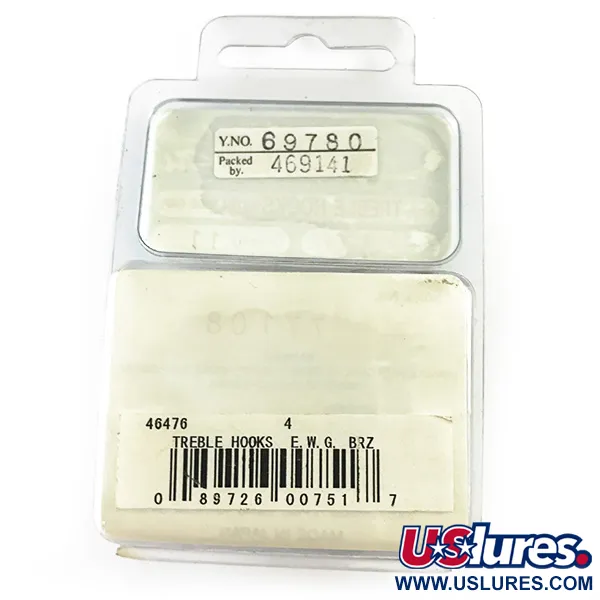 Gamakatsu Treble Hook #4 Dreg, Brons, EWG-ontwerp, #6258